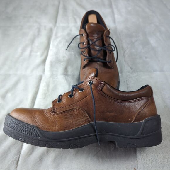 Red Wing Men's Steel Toe Model 6611 Made USA Work Shoes Size 9.5D Brown Leather - Picture 3 of 10